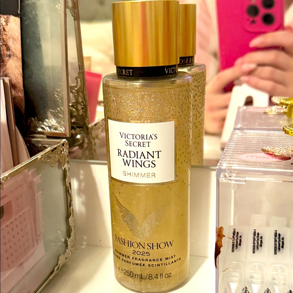 NEW Victoria's Secret Gold Radiant Wings Shimmer Mist